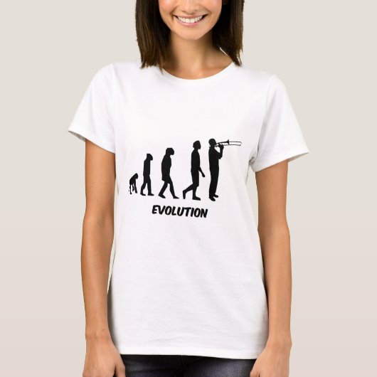 おもしろいなトロンボーンプレーヤー Tシャツ (正面)