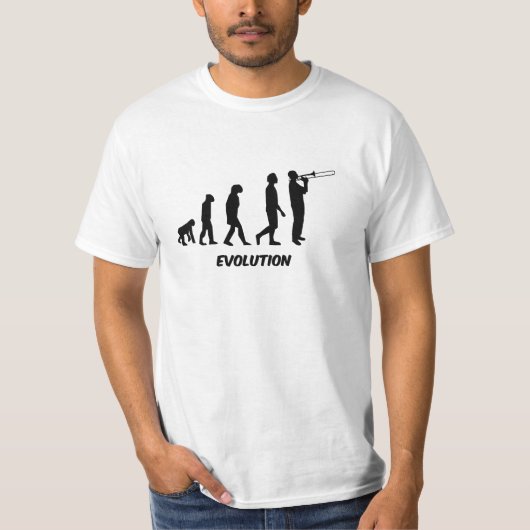 おもしろいなトロンボーンプレーヤー Tシャツ (正面)