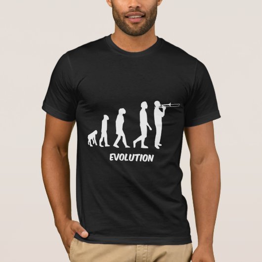 おもしろいなトロンボーンプレーヤー Tシャツ (正面)