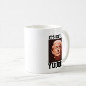 おもしろいなドナルド・トランプのコーヒー・マグ、YUUUGE! コーヒーマグカップ (正面右)