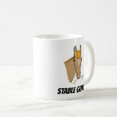 おもしろいなドナルド・トランプの安定した天才馬 コーヒーマグカップ (正面右)