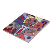 おもしろいなドナルド・トランプの芸術の抽象芸術 タイル (側面)