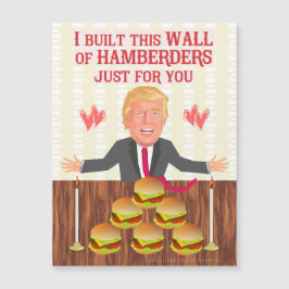 おもしろいなドナルド・トランプHamberdersの壁のバレンタインデー