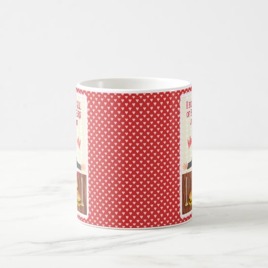 おもしろいなドナルド・トランプHamberdersの壁のバレンタインデー コーヒーマグカップ (中央)