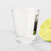 おもしろいなドナルド・トランプPutin Smocking銃の冗談 ショットグラス (左)