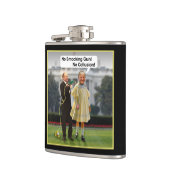 おもしろいなドナルド・トランプPutin Smocking銃の冗談 フラスク (左)