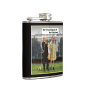 おもしろいなドナルド・トランプPutin Smocking銃の冗談 フラスク (右)