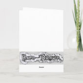 おもしろいなドラゴンの挨拶状 カード (裏面)