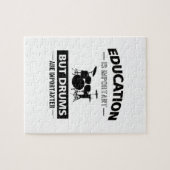 おもしろいなドラムをたたくこと ジグソーパズル (横)