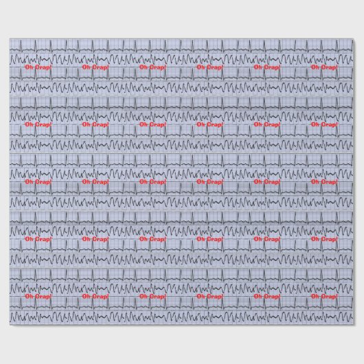 おもしろいなナースのギフトの包装紙のOhがらくた ラッピングペーパー (フラット)