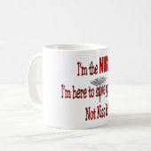 おもしろいなナースのギフト コーヒーマグカップ (正面左)