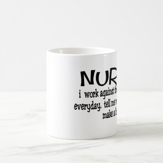 おもしろいなナースのコーヒー・マグ コーヒーマグカップ (中央)