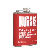 おもしろいなナースの規定のラベル フラスク (右)