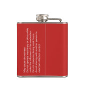 おもしろいなナースの規定のラベル フラスク (裏面)