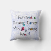 おもしろいなナースの退職の枕 クッション (裏面)