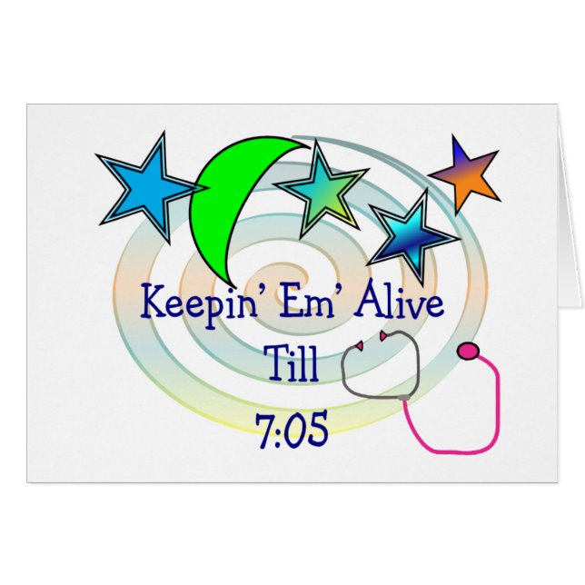 おもしろいなナースのTシャツおよびギフト (正面横)