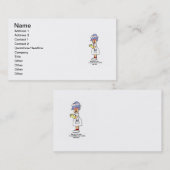 おもしろいなナースは私にニースTシャツおよびギフトです 名刺 (正面/裏面)