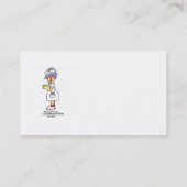 おもしろいなナースは私にニースTシャツおよびギフトです 名刺 (裏面)