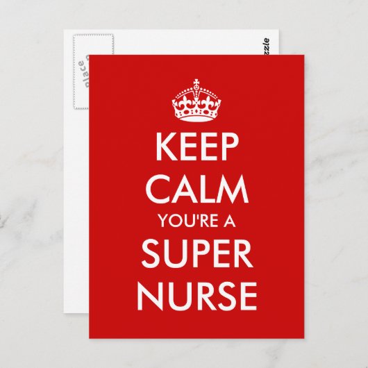 おもしろいなナース週の看護日の郵便はがき ポストカード (正面/裏面)