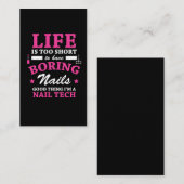 おもしろいなネイルの技術の美容師-おもしろいな職業 名刺 (正面/裏面)