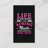 おもしろいなネイルの技術の美容師-おもしろいな職業 名刺 (正面)