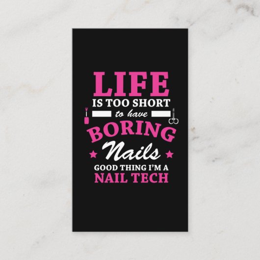 おもしろいなネイルの技術の美容師-おもしろいな職業 名刺 (正面)