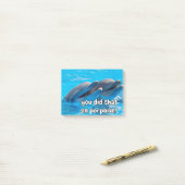 おもしろいなネズミイルカのミームのおもしろいなイルカのことわざの引用文 ポストイット (デスク上)