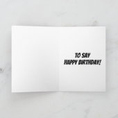 おもしろいなネズミイルカ、数々のな目的のバースデー・カード カード (内部)