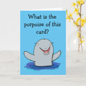 おもしろいなネズミイルカ、数々のな目的のバースデー・カード カード (黄色い花)