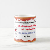 おもしろいなネットボールのチーム引用文のコーヒー・マグ コーヒーマグカップ (中央)