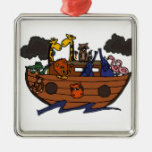 おもしろいなノアの箱舟の漫画 メタルオーナメント (正面)