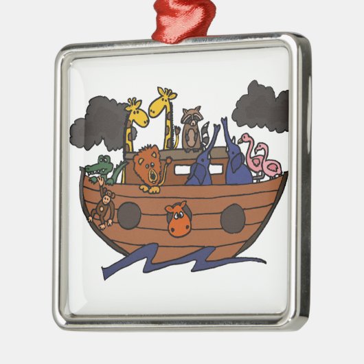 おもしろいなノアの箱舟の漫画 メタルオーナメント (左)