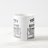 おもしろいなノベルティのパーソナライズな万能薬のヴィンテージ2 コーヒーマグカップ (中央)