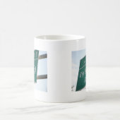 おもしろいなハイウェーの印の大きいビーバーの道の出口69 コーヒーマグカップ (中央)