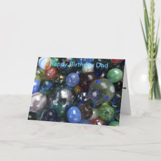 おもしろいなハッピーバースデーのパパはカードに大理石模様をつけます カード