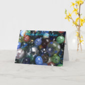 おもしろいなハッピーバースデーのミイラはカードに大理石模様をつけます カード (黄色い花)