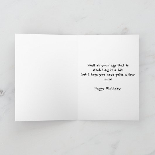 おもしろいなハッピーバースデーの挨拶状および多く カード (内部)