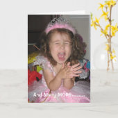 おもしろいなハッピーバースデーの挨拶状および多く カード (黄色い花)