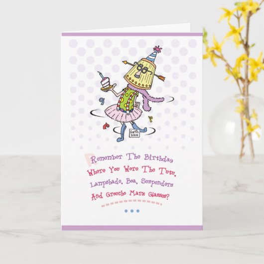 おもしろいなハッピーバースデーの挨拶 カード (黄色い花)