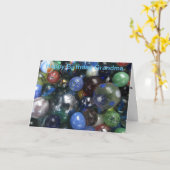 おもしろいなハッピーバースデーの祖母はカードに大理石模様をつけます カード (黄色い花)