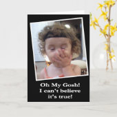 おもしろいなハッピーバースデーカード恐竜のpoopoo カード (黄色い花)