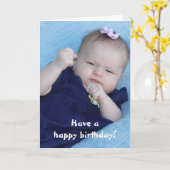 おもしろいなハッピーバースデーカード カード (黄色い花)