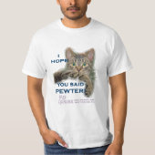 おもしろいなハハは実質の人が採用することを言います! Tシャツ (正面)