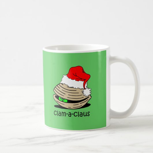 おもしろいなハマグリのクリスマス コーヒーマグカップ (右)
