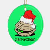 おもしろいなハマグリのクリスマス セラミックオーナメント (左)