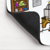 おもしろいなハムの洞窟のマウスパッドはそれをカスタマイズ! マウスパッド (コーナー)