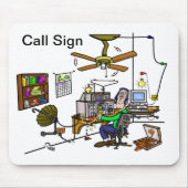 おもしろいなハムの洞窟のマウスパッドはそれをカスタマイズ! マウスパッド (正面)