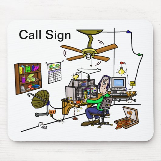 おもしろいなハムの洞窟のマウスパッドはそれをカスタマイズ! マウスパッド (正面)