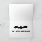 おもしろいなハロウィンの節酒カード カード (内部)