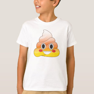 おもしろいなハロウィンキャンデートウモロコシのEmojiのウンチのワイシ Tシャツ